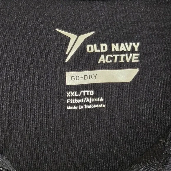 Old Navy Go-Dry Women's Sleek Black Full-Zip Jacket Thin 2X /0032 - Picture 3 of 3